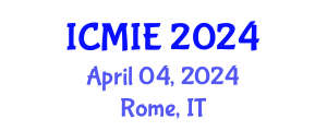 International Conference on Mechatronics, Manufacturing and Industrial Engineering (ICMIE) April 04, 2024 - Rome, Italy