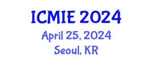 International Conference on Mechatronics, Manufacturing and Industrial Engineering (ICMIE) April 25, 2024 - Seoul, Republic of Korea