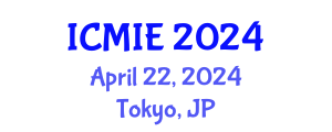 International Conference on Mechatronics, Manufacturing and Industrial Engineering (ICMIE) April 22, 2024 - Tokyo, Japan