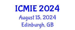 International Conference on Mechatronics, Manufacturing and Industrial Engineering (ICMIE) August 15, 2024 - Edinburgh, United Kingdom