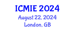 International Conference on Mechatronics, Manufacturing and Industrial Engineering (ICMIE) August 22, 2024 - London, United Kingdom