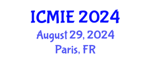 International Conference on Mechatronics, Manufacturing and Industrial Engineering (ICMIE) August 29, 2024 - Paris, France