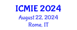 International Conference on Mechatronics, Manufacturing and Industrial Engineering (ICMIE) August 22, 2024 - Rome, Italy