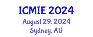 International Conference on Mechatronics, Manufacturing and Industrial Engineering (ICMIE) August 29, 2024 - Sydney, Australia