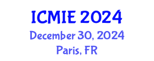 International Conference on Mechatronics, Manufacturing and Industrial Engineering (ICMIE) December 30, 2024 - Paris, France