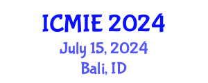 International Conference on Mechatronics, Manufacturing and Industrial Engineering (ICMIE) July 15, 2024 - Bali, Indonesia