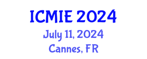 International Conference on Mechatronics, Manufacturing and Industrial Engineering (ICMIE) July 11, 2024 - Cannes, France