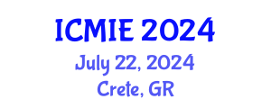International Conference on Mechatronics, Manufacturing and Industrial Engineering (ICMIE) July 22, 2024 - Crete, Greece