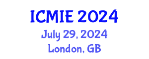 International Conference on Mechatronics, Manufacturing and Industrial Engineering (ICMIE) July 29, 2024 - London, United Kingdom
