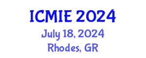 International Conference on Mechatronics, Manufacturing and Industrial Engineering (ICMIE) July 18, 2024 - Rhodes, Greece