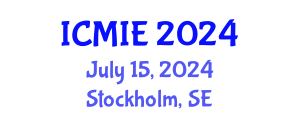 International Conference on Mechatronics, Manufacturing and Industrial Engineering (ICMIE) July 15, 2024 - Stockholm, Sweden