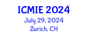 International Conference on Mechatronics, Manufacturing and Industrial Engineering (ICMIE) July 29, 2024 - Zurich, Switzerland