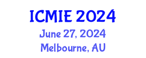 International Conference on Mechatronics, Manufacturing and Industrial Engineering (ICMIE) June 27, 2024 - Melbourne, Australia