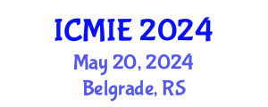 International Conference on Mechatronics, Manufacturing and Industrial Engineering (ICMIE) May 20, 2024 - Belgrade, Serbia
