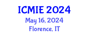 International Conference on Mechatronics, Manufacturing and Industrial Engineering (ICMIE) May 16, 2024 - Florence, Italy