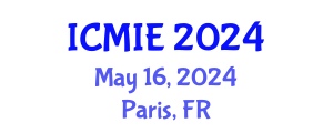 International Conference on Mechatronics, Manufacturing and Industrial Engineering (ICMIE) May 16, 2024 - Paris, France