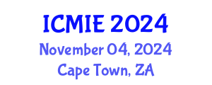 International Conference on Mechatronics, Manufacturing and Industrial Engineering (ICMIE) November 04, 2024 - Cape Town, South Africa