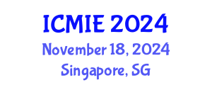 International Conference on Mechatronics, Manufacturing and Industrial Engineering (ICMIE) November 18, 2024 - Singapore, Singapore