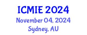International Conference on Mechatronics, Manufacturing and Industrial Engineering (ICMIE) November 04, 2024 - Sydney, Australia