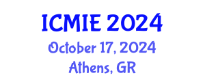 International Conference on Mechatronics, Manufacturing and Industrial Engineering (ICMIE) October 17, 2024 - Athens, Greece