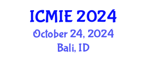 International Conference on Mechatronics, Manufacturing and Industrial Engineering (ICMIE) October 24, 2024 - Bali, Indonesia