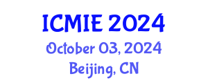 International Conference on Mechatronics, Manufacturing and Industrial Engineering (ICMIE) October 03, 2024 - Beijing, China