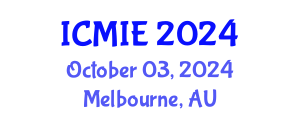 International Conference on Mechatronics, Manufacturing and Industrial Engineering (ICMIE) October 03, 2024 - Melbourne, Australia