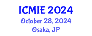 International Conference on Mechatronics, Manufacturing and Industrial Engineering (ICMIE) October 28, 2024 - Osaka, Japan
