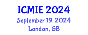 International Conference on Mechatronics, Manufacturing and Industrial Engineering (ICMIE) September 19, 2024 - London, United Kingdom