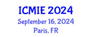 International Conference on Mechatronics, Manufacturing and Industrial Engineering (ICMIE) September 16, 2024 - Paris, France