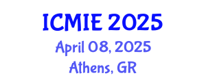 International Conference on Mechatronics, Manufacturing and Industrial Engineering (ICMIE) April 08, 2025 - Athens, Greece