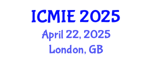 International Conference on Mechatronics, Manufacturing and Industrial Engineering (ICMIE) April 22, 2025 - London, United Kingdom