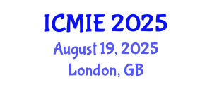 International Conference on Mechatronics, Manufacturing and Industrial Engineering (ICMIE) August 19, 2025 - London, United Kingdom