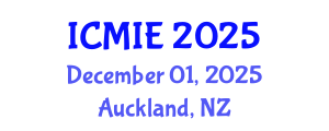 International Conference on Mechatronics, Manufacturing and Industrial Engineering (ICMIE) December 01, 2025 - Auckland, New Zealand