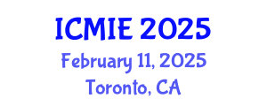 International Conference on Mechatronics, Manufacturing and Industrial Engineering (ICMIE) February 11, 2025 - Toronto, Canada
