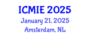 International Conference on Mechatronics, Manufacturing and Industrial Engineering (ICMIE) January 21, 2025 - Amsterdam, Netherlands