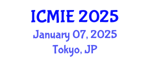 International Conference on Mechatronics, Manufacturing and Industrial Engineering (ICMIE) January 07, 2025 - Tokyo, Japan
