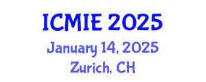 International Conference on Mechatronics, Manufacturing and Industrial Engineering (ICMIE) January 14, 2025 - Zurich, Switzerland