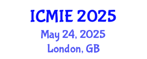 International Conference on Mechatronics, Manufacturing and Industrial Engineering (ICMIE) May 24, 2025 - London, United Kingdom