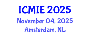 International Conference on Mechatronics, Manufacturing and Industrial Engineering (ICMIE) November 04, 2025 - Amsterdam, Netherlands
