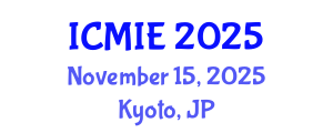 International Conference on Mechatronics, Manufacturing and Industrial Engineering (ICMIE) November 15, 2025 - Kyoto, Japan
