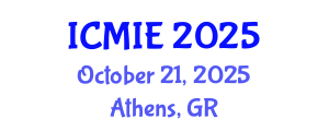 International Conference on Mechatronics, Manufacturing and Industrial Engineering (ICMIE) October 21, 2025 - Athens, Greece