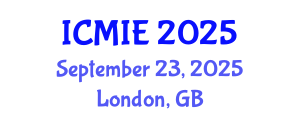 International Conference on Mechatronics, Manufacturing and Industrial Engineering (ICMIE) September 23, 2025 - London, United Kingdom