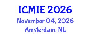 International Conference on Mechatronics, Manufacturing and Industrial Engineering (ICMIE) November 04, 2026 - Amsterdam, Netherlands