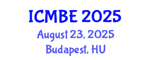 International Conference on Medical and Biological Engineering (ICMBE) August 23, 2025 - Budapest, Hungary