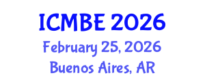 International Conference on Medical and Biological Engineering (ICMBE) February 25, 2026 - Buenos Aires, Argentina