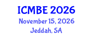 International Conference on Medical and Biological Engineering (ICMBE) November 15, 2026 - Jeddah, Saudi Arabia