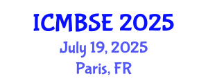 International Conference on Medical and Biological Systems Engineering (ICMBSE) July 19, 2025 - Paris, France