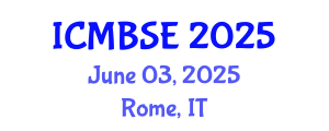 International Conference on Medical and Biological Systems Engineering (ICMBSE) June 03, 2025 - Rome, Italy