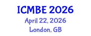 International Conference on Medical and Biomedical Engineering (ICMBE) April 22, 2026 - London, United Kingdom